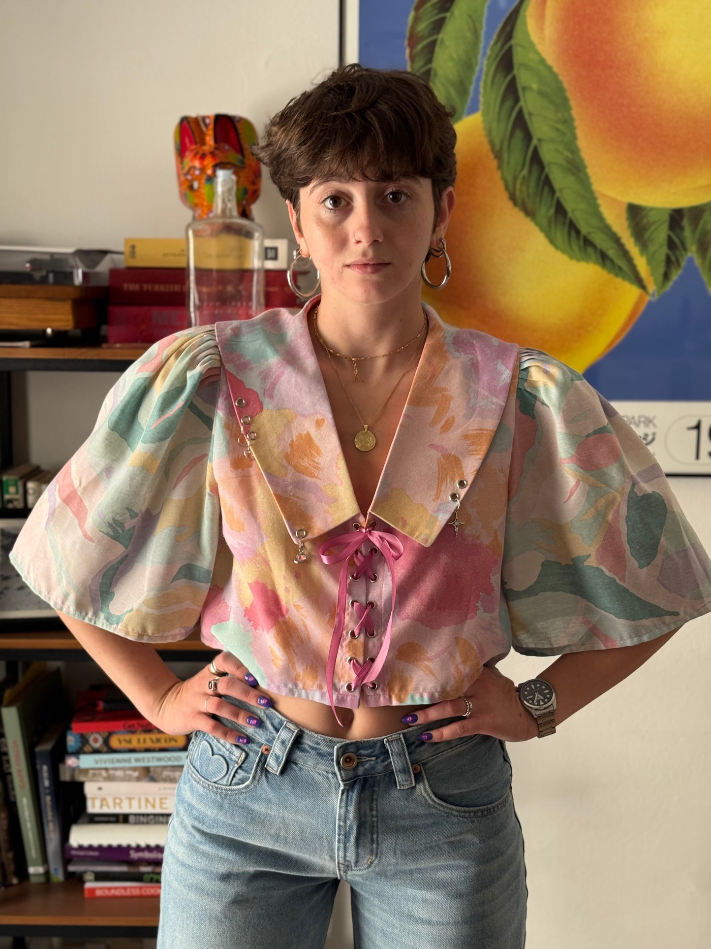 Customizable - Front Tie Top + Collar + Charms