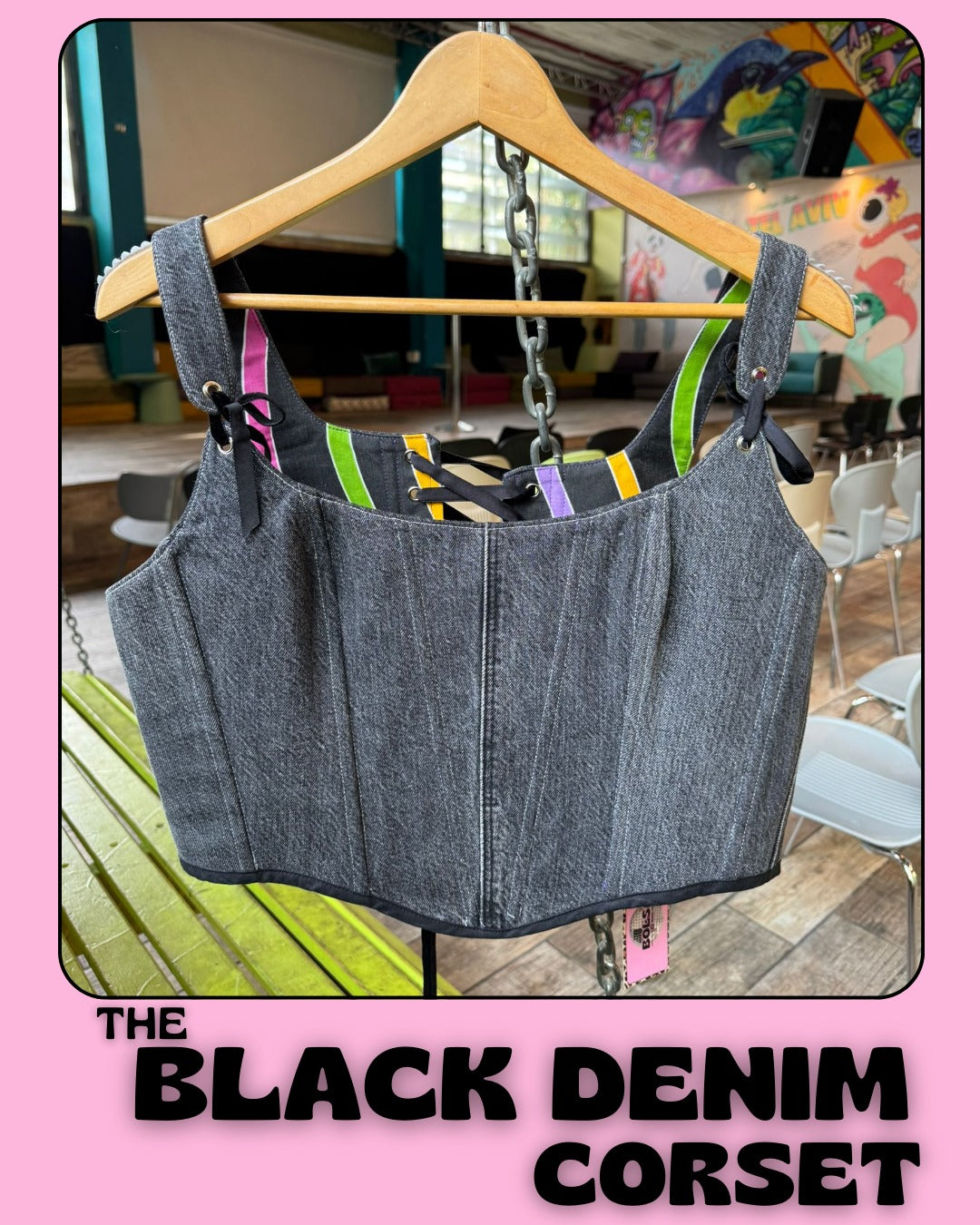 The Black Denim Corset