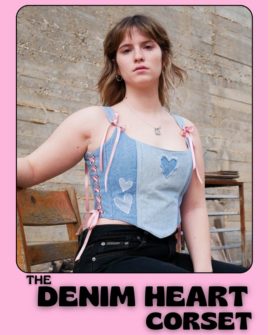 The Denim Heart Corset