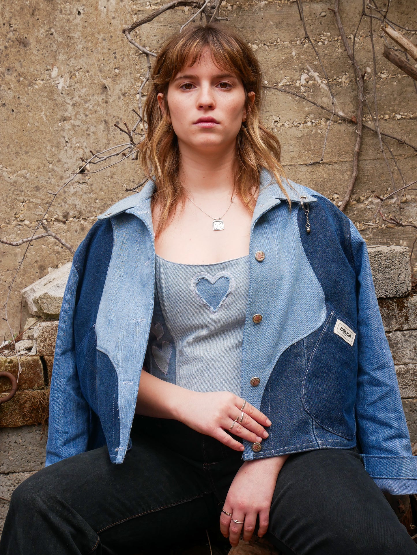 The Denim Heart Corset